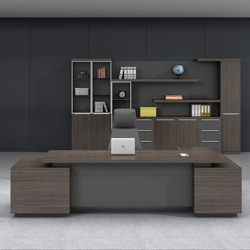 老板办公桌简约现代时尚总裁单人大班台创意主管经理桌椅组合家具