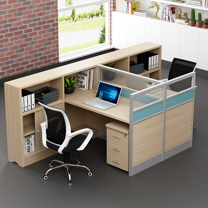 广州职员办公桌办公室财务隔断工位4人员工电脑6人位办公桌椅组合